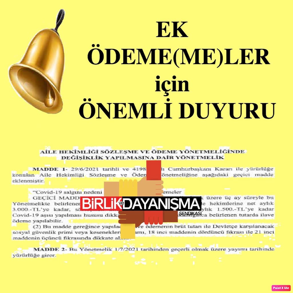 Ek Ödemeler İçin Önemli Duyuru