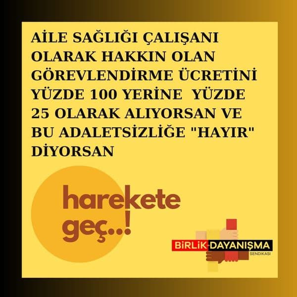 Sen de “Hayır” diyorsan…HAREKETE GEÇ!