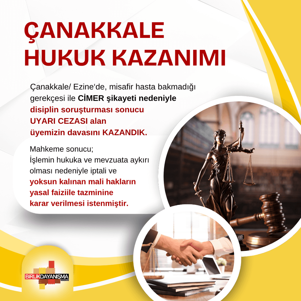 Çanakkale Hukuk Kazanımı
