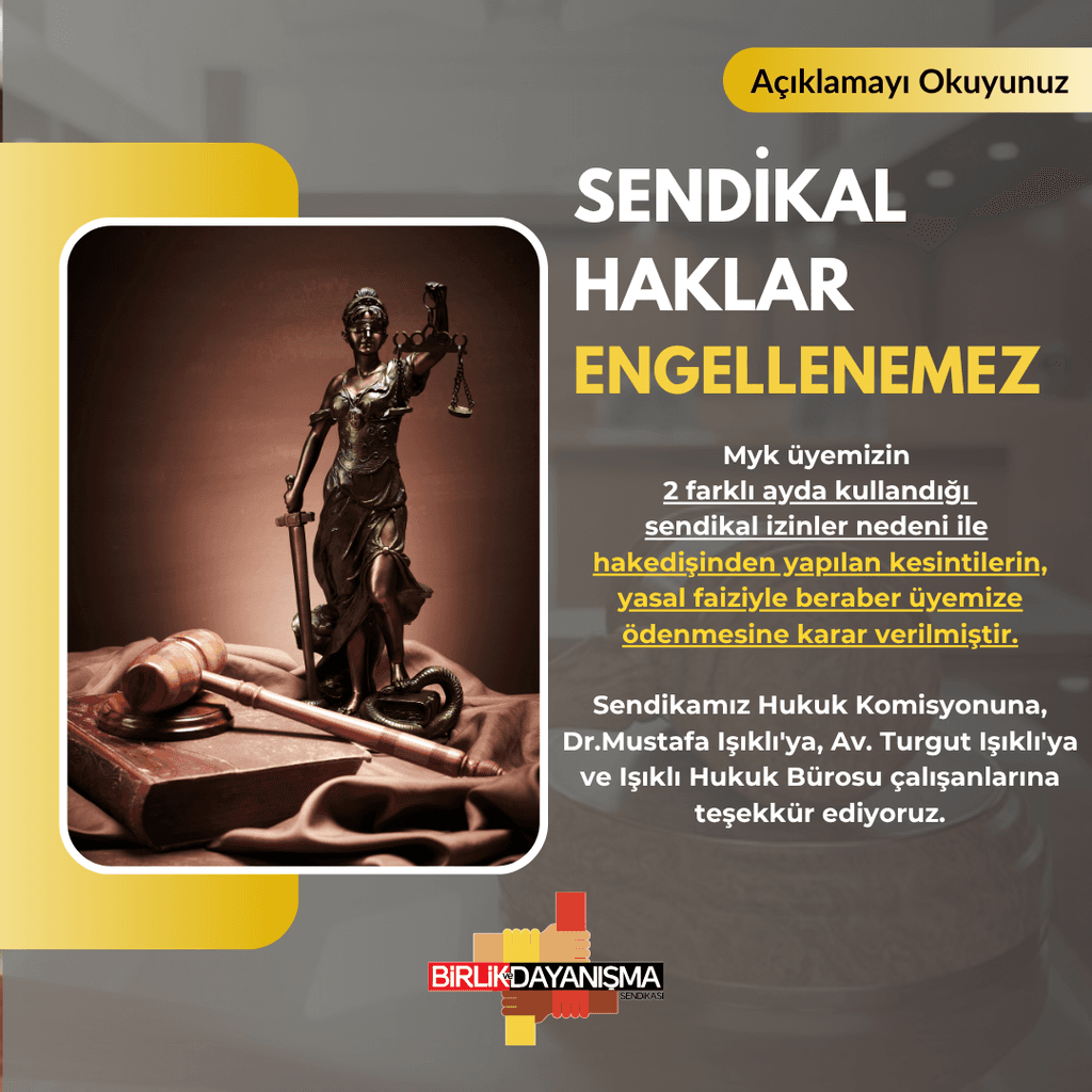 Sendikal Haklar Engellenemez