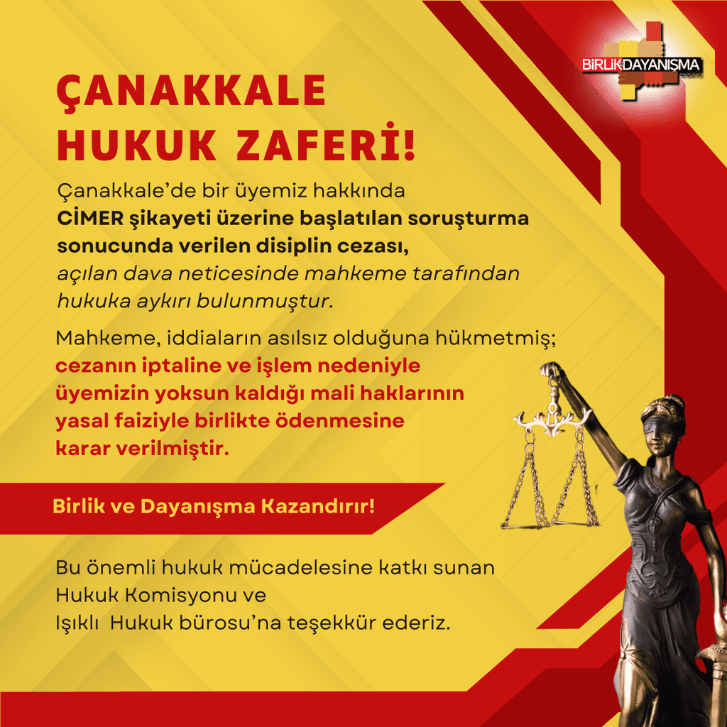 BDS İle Çanakkale Hukuk Zaferi!