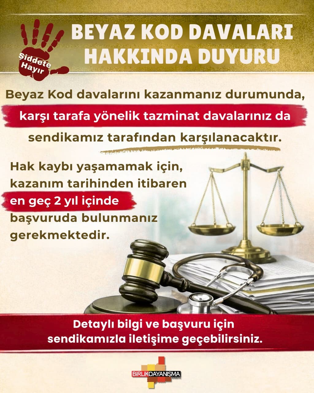 Beyaz Kod Davaları Hakkında Duyuru