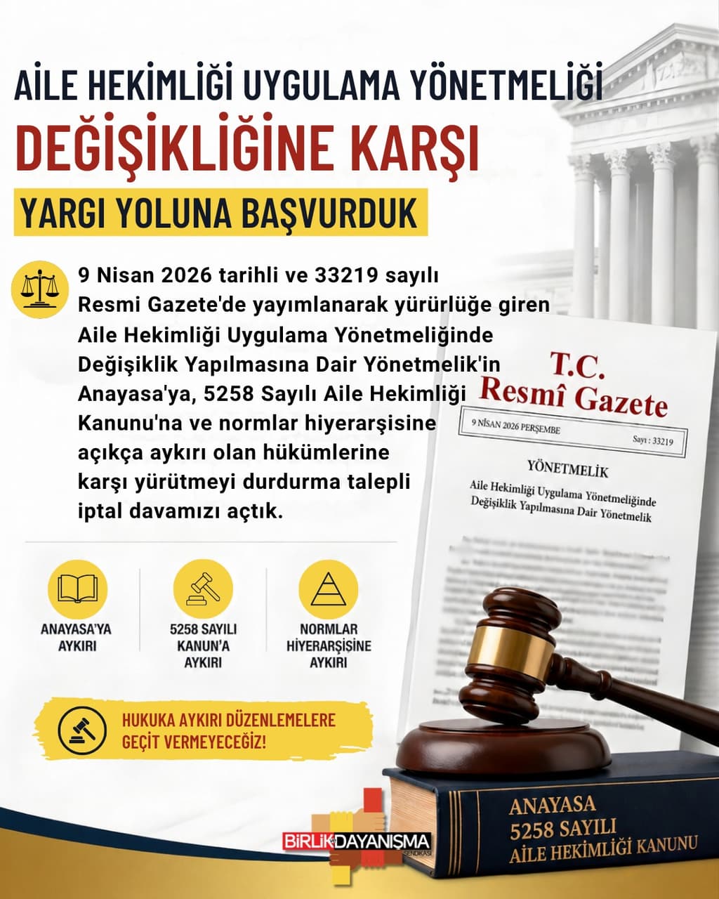 Aile Hekimliği Uygulama Yönetmeliği Değişikliğine Karşı Yargı Yoluna Başvurduk!