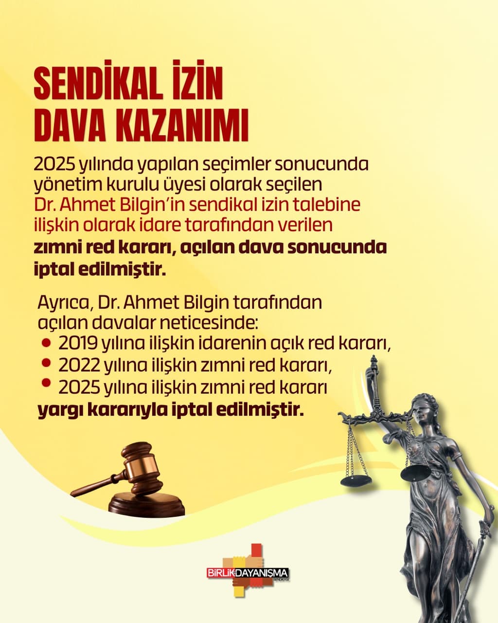 Sendikal İzin Dava Kazanımı