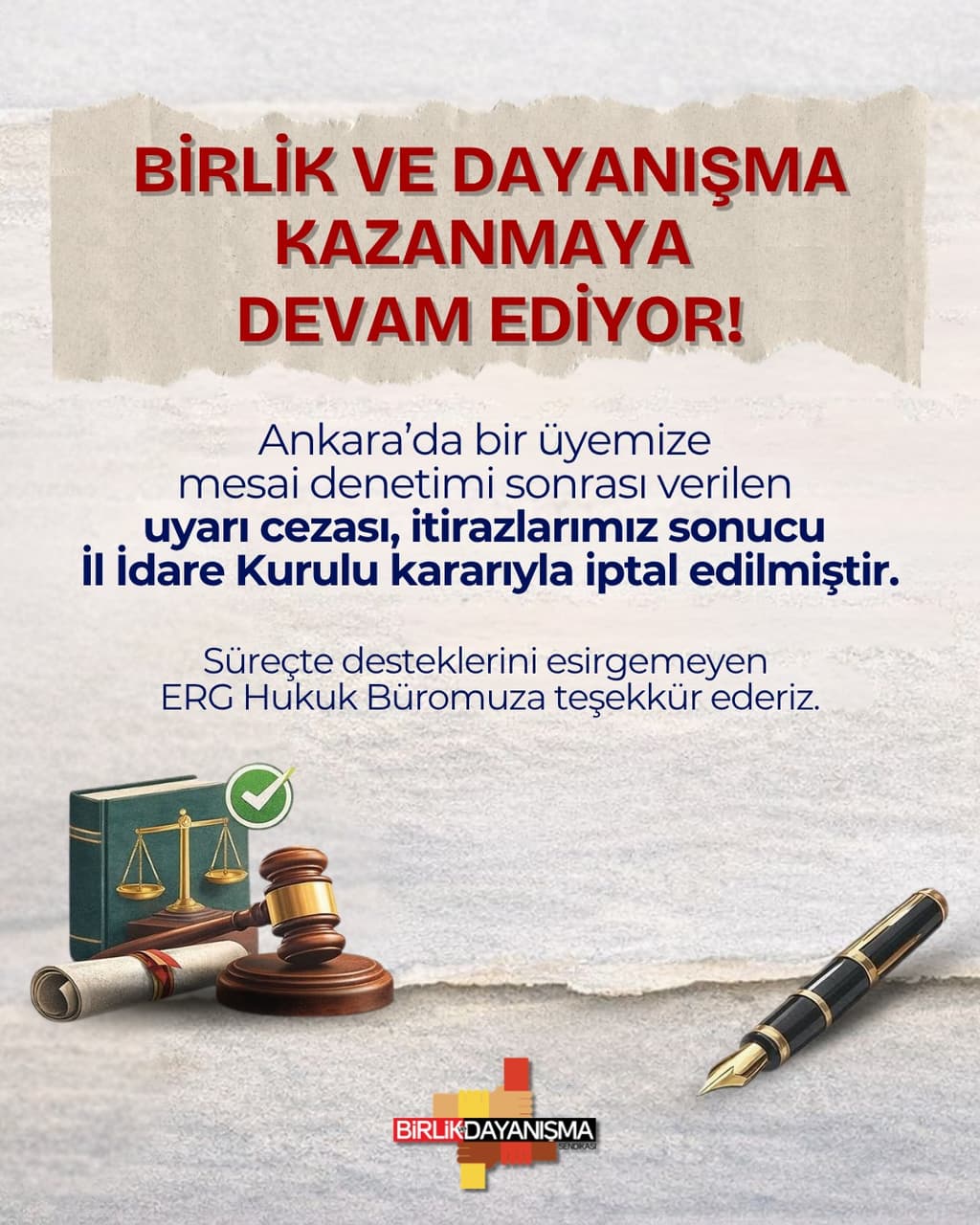 Üyemize Verilen Uyarı Cezası İtirazlarımız Soncunda İptal Edilmiştir.